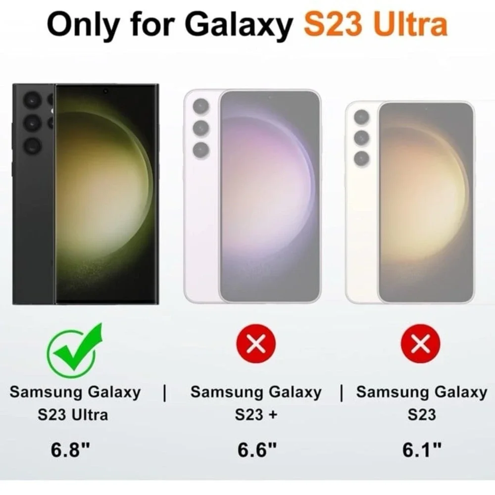 New JAME for S23 Ultra Case, Slim Soft Bumper Case for Galaxy S23 Ultra, with Ri